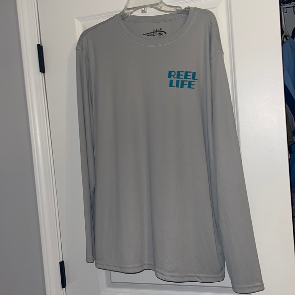 MEN'S LONG SLEEVE UV REEL LIFE sweat wicking dry fit